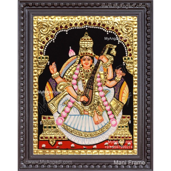 Saraswathi Tanjore Painting