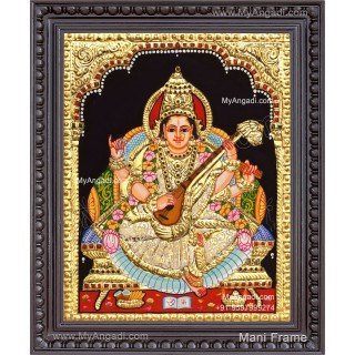 Saraswathi Tanjore Painting