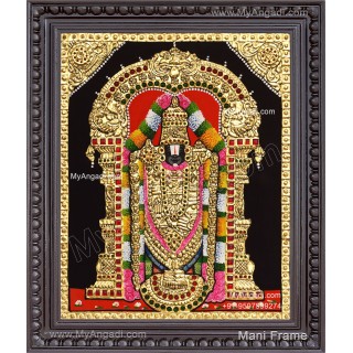 Venkateshwara  Swamy Tanjore Painting