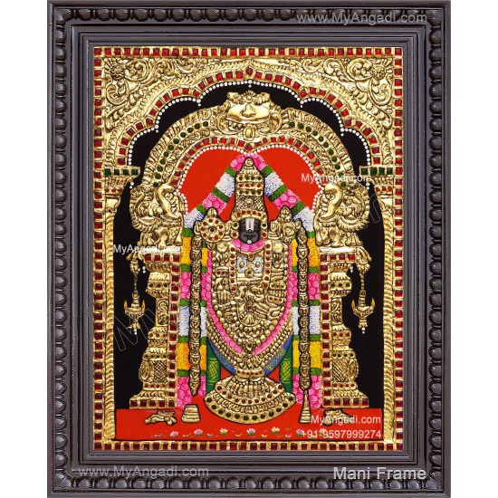 Venkateshwara  Swamy Tanjore Painting