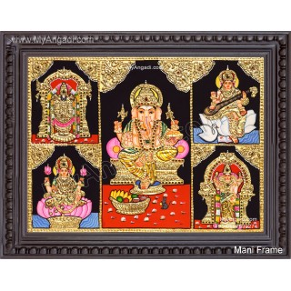 5 Panel  Tanjore Painting