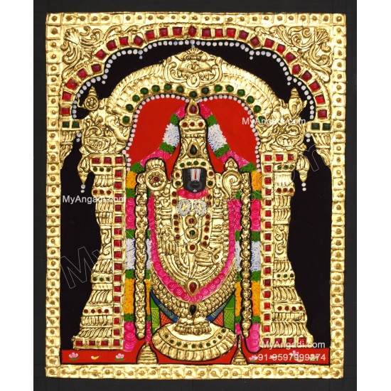 Venkateshwara  Swamy Tanjore Painting