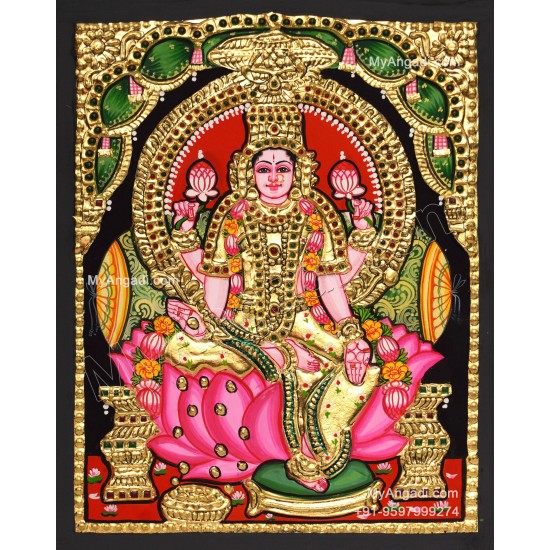 Aiswarya Lakshmi Tanjore Painting