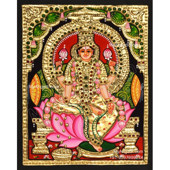 Aiswarya Lakshmi Tanjore Painting