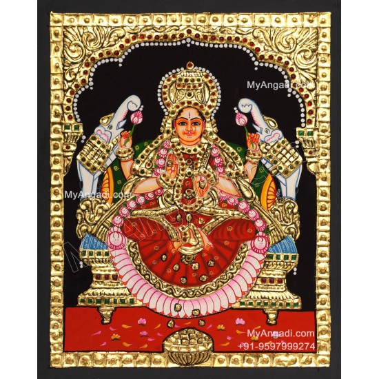 Gajalakshmi Tanjore Painting