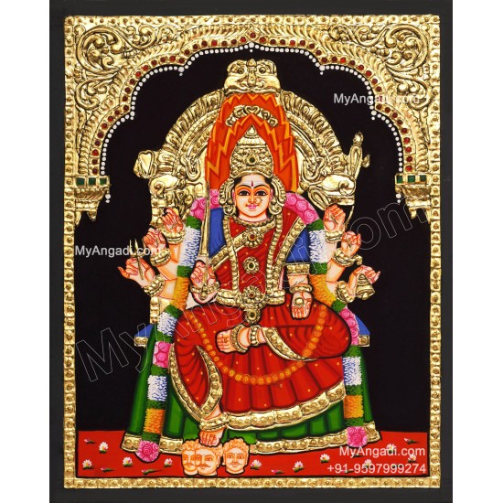 Samayapura Mariamman Tanjore Painting