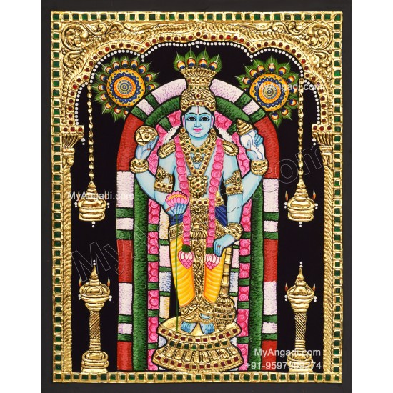 Guruvayoorappan Tanjore Painting