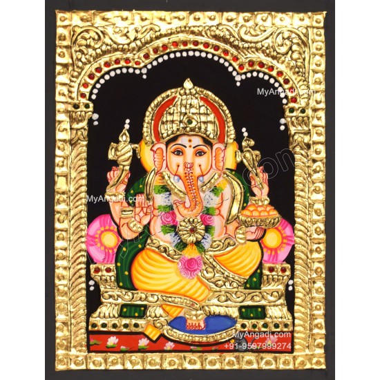 Ganapathi Tanjore Painting 