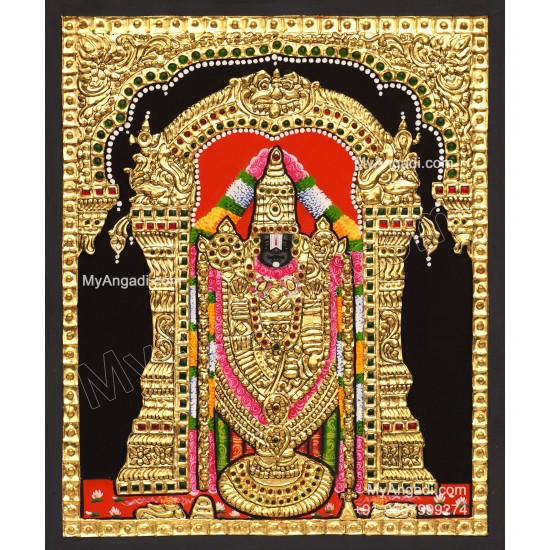 5 Set Ganesha Murugan Balaji Lakshmi Saraswathi Tanjore painting