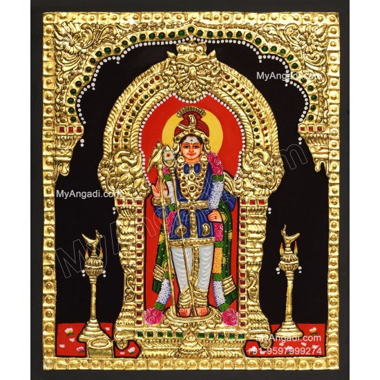 5 Set Ganesha Murugan Balaji Lakshmi Saraswathi Tanjore painting