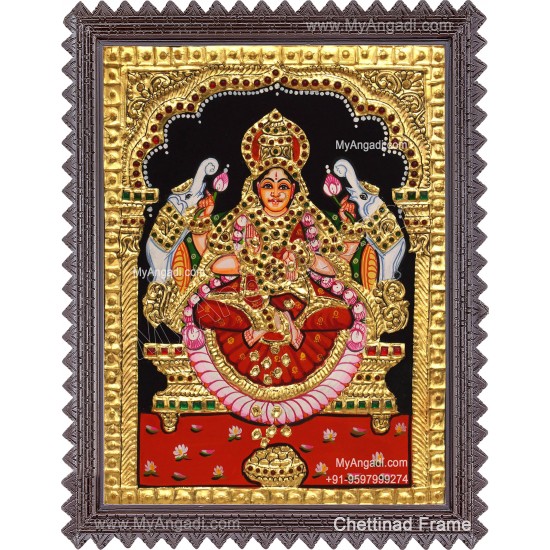 Gajalakshmi Tanjore Painting