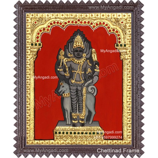 Kala Bairavar Tanjore Painting
