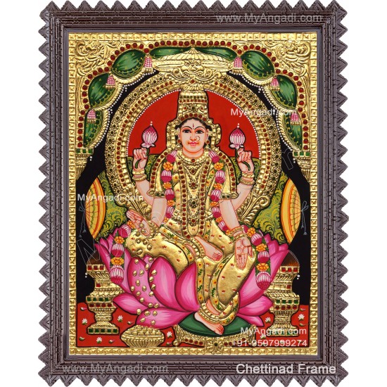 Aishwarya Lakshmi Tanjore Painting, Ishwarya Lakshmi Tanjore Painting
