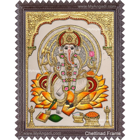 Ganesha Tanjore Painting Ganesha Tanjore Painting