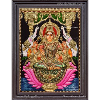 Gajalakshmi Tanjore Painting