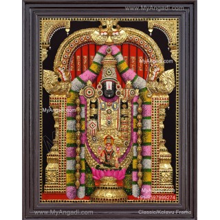 3d Balaji Lakshmi Tanjore Painting