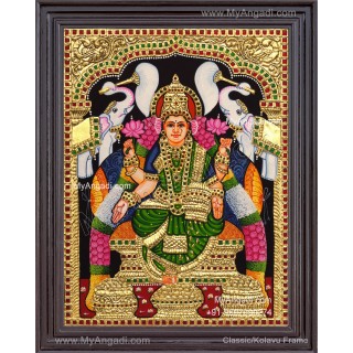Gajalakshmi Tanjore Painting