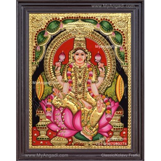 Aishwarya Lakshmi Tanjore Painting, Ishwarya Lakshmi Tanjore Painting
