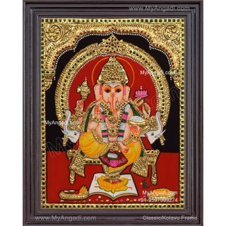 Ganapathi Tanjore Painting 