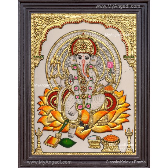 Ganesha Tanjore Painting Ganesha Tanjore Painting