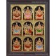 Ashta Lakshmi Tanjore Painting, AshtaLakshmi Tanjore Painting