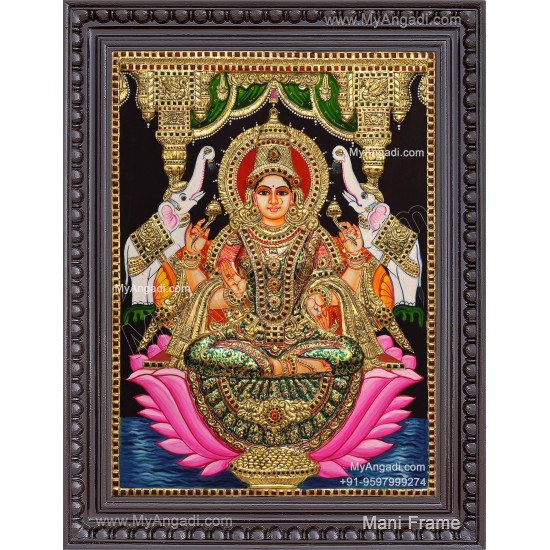 Gajalakshmi Tanjore Painting