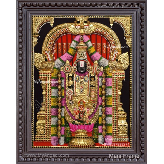3d Balaji Lakshmi Tanjore Painting