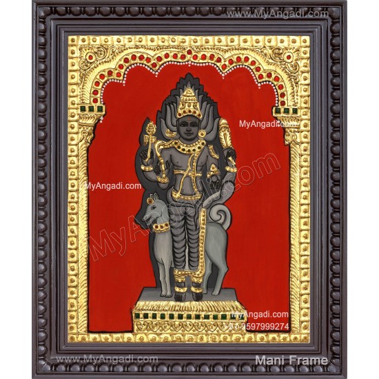 Kala Bairavar Tanjore Painting