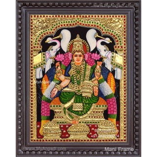 Gajalakshmi Tanjore Painting