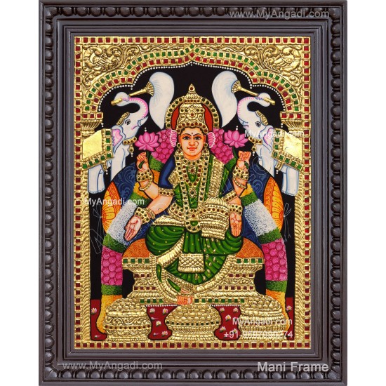 Gajalakshmi Tanjore Painting