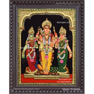  Murugan Valli Deivanai Tanjore Painting