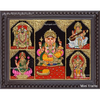 5 Panel Tanjore Painting