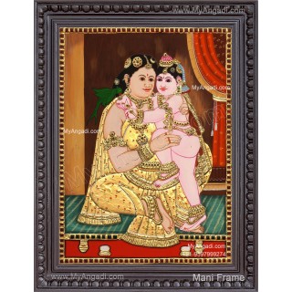 Yasodha Krishna Tanjore Painting