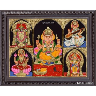 5 Panel Tanjore Painting