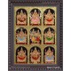 Ashta Lakshmi Tanjore Painting, AshtaLakshmi Tanjore Painting