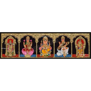 5 Panel Tanjore Painting