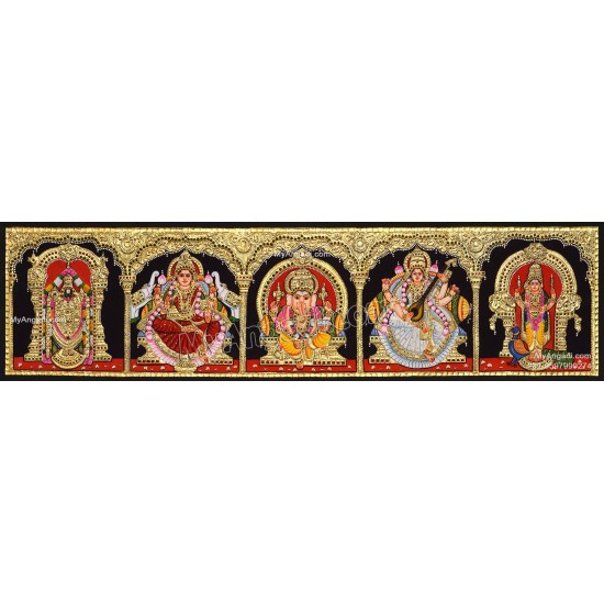 5 Panel Tanjore Painting 5 Panel Tanjore Painting