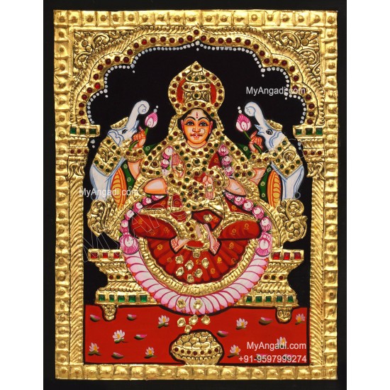 Gajalakshmi Tanjore Painting