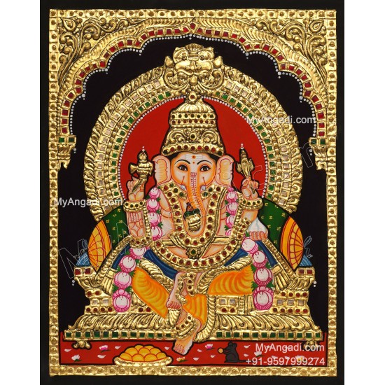 Ganesha Tanjore Painting Ganesha Tanjore Painting