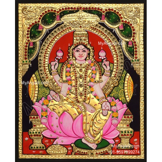 Iswarya Lakshmi Tanjore Painting