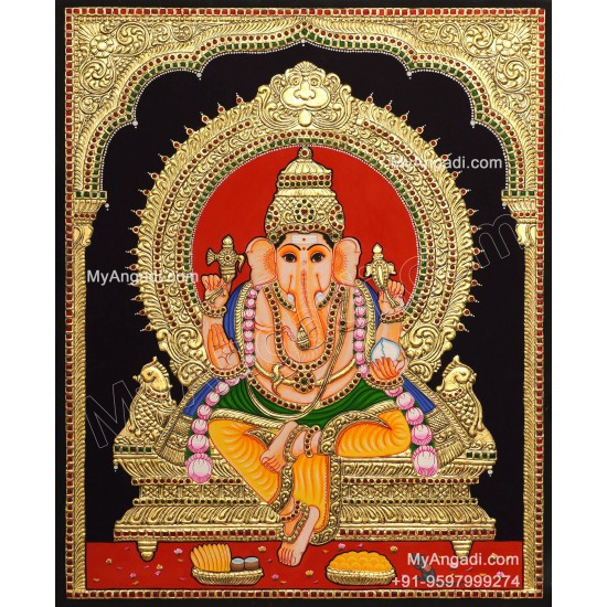 Ganapathi Tanjore Painting Ganapathi Tanjore Painting