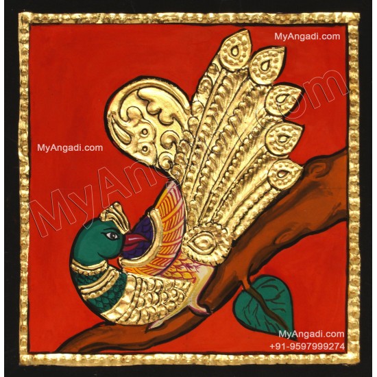 Peacock Tanjore Painting