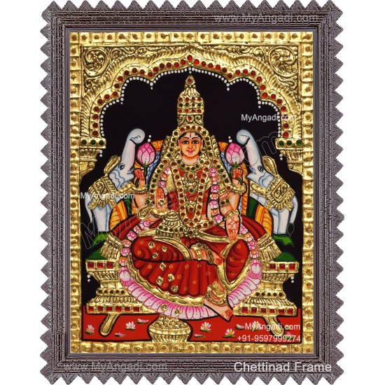 Gajalakshmi Tanjore Painting