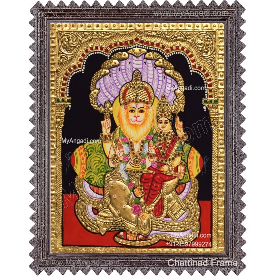 Lakshmi Narasimmar Tanjore Painting