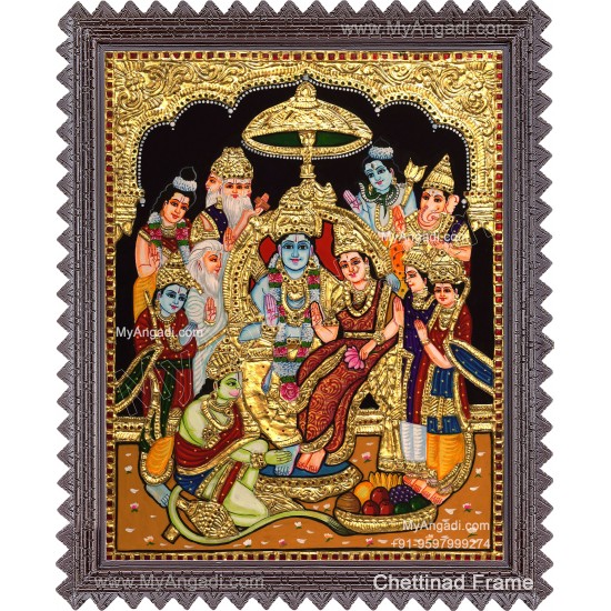 Ramar Pattabhisekam Tanjore Painting
