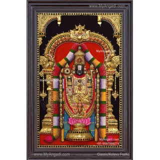 3D Balaji Lakshmi Tanjore Painting