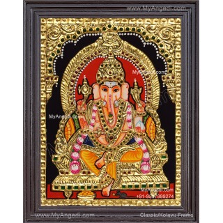 Ganesha Tanjore Painting