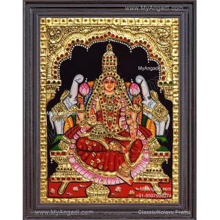 Gajalakshmi Tanjore Painting