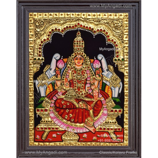 Gajalakshmi Tanjore Painting