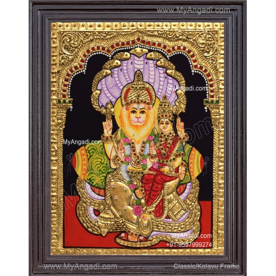 Lakshmi Narasimmar Tanjore Painting